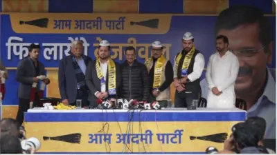 दिल्ली चुनाव से पहले बॉडी बिल्डर्स और पहलवानों का 'आप' में शामिल होना, केजरीवाल ने किया स्वागत