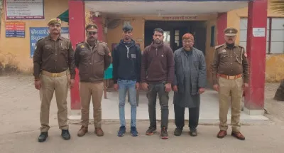 Ballia News: पुलिस पर फायरिंग, 9 गोवंश और स्कार्पियो के साथ तीन तस्कर गिरफ्तार