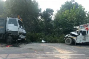 रायबरेली: Highway पर तेज रफ्तार डीसीएम ने पिकअप को मारी टक्कर, एक की मौत, तीन घायल